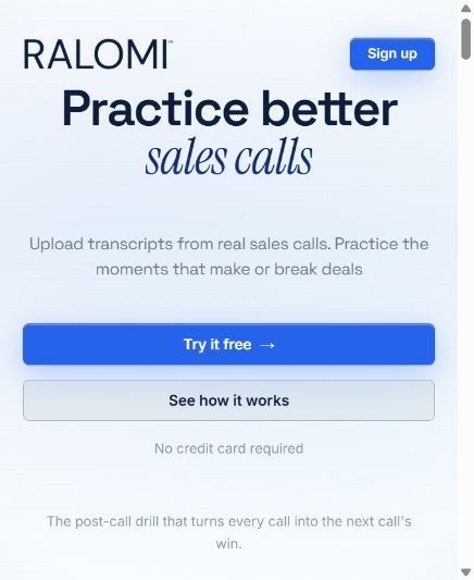 RALOMI public mobile website
